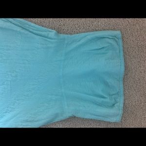 J. Crew strapless blue spring Derby dress size 2